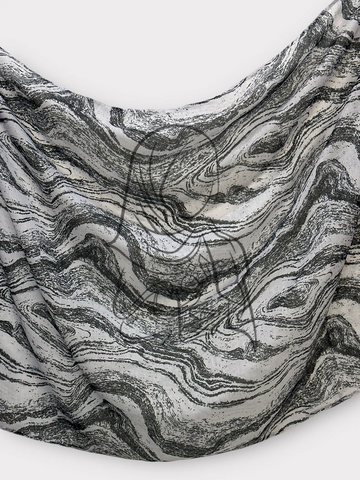 Printed Modal Rayon - Absence of Colour