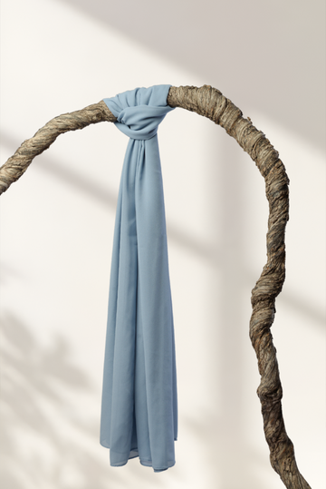 Plain Georgette - Powder Blue