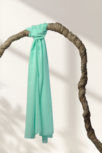 Plain Georgette - Minty Green
