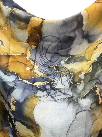 Printed Modal Rayon - Sunset Splash