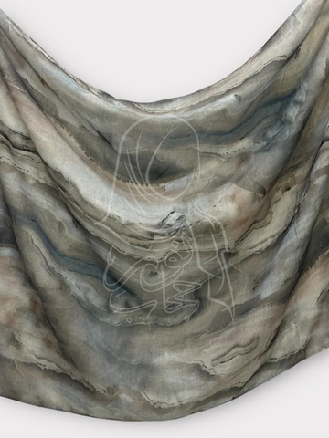 Printed Modal Rayon - Silt & Storm