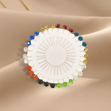 Multi Crystal Pin Wheel: CrystalBloom