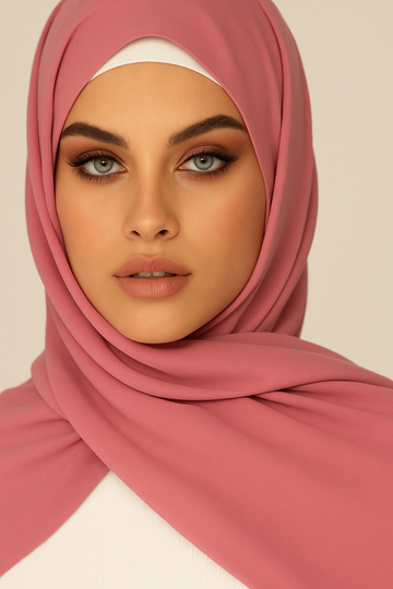 Plain Georgette - Nude Pink