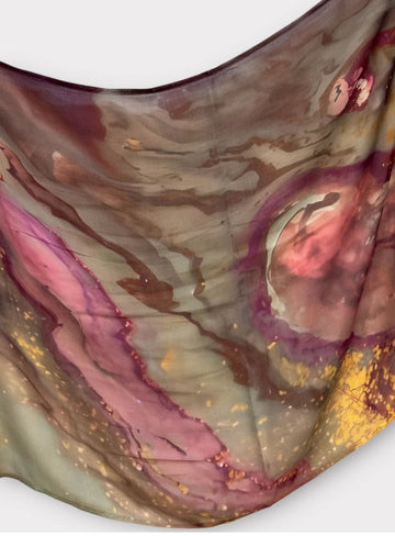 Printed Modal - Earthy Rose