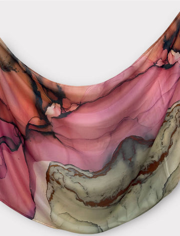 Printed Modal - Pistachio & Blossoms