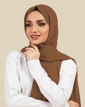Plain Georgette - Almond