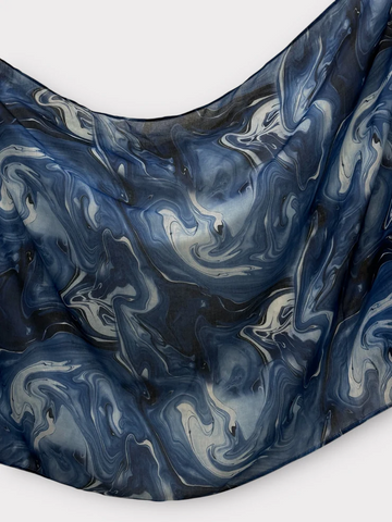 Printed Modal Rayon - Echoes Of Ocean
