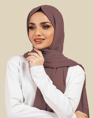 Plain Georgette - Grape
