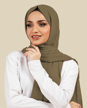 Plain Georgette - Oat