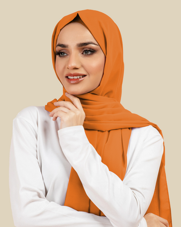 Plain Georgette - Orange