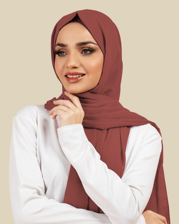Plain Georgette - Punch