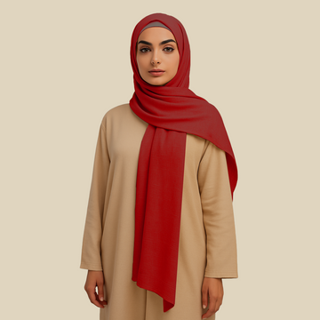 Viscose lawn Red