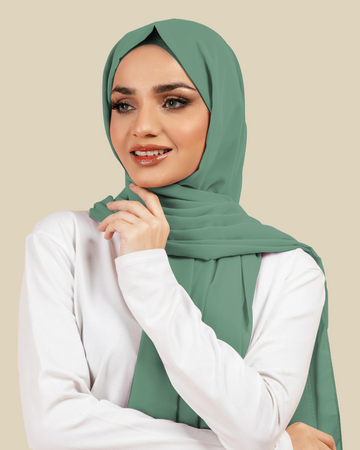 Plain Georgette - Sea Green