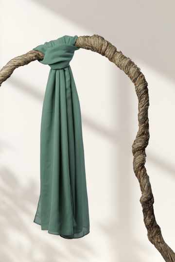 Plain Georgette - Emerald Green