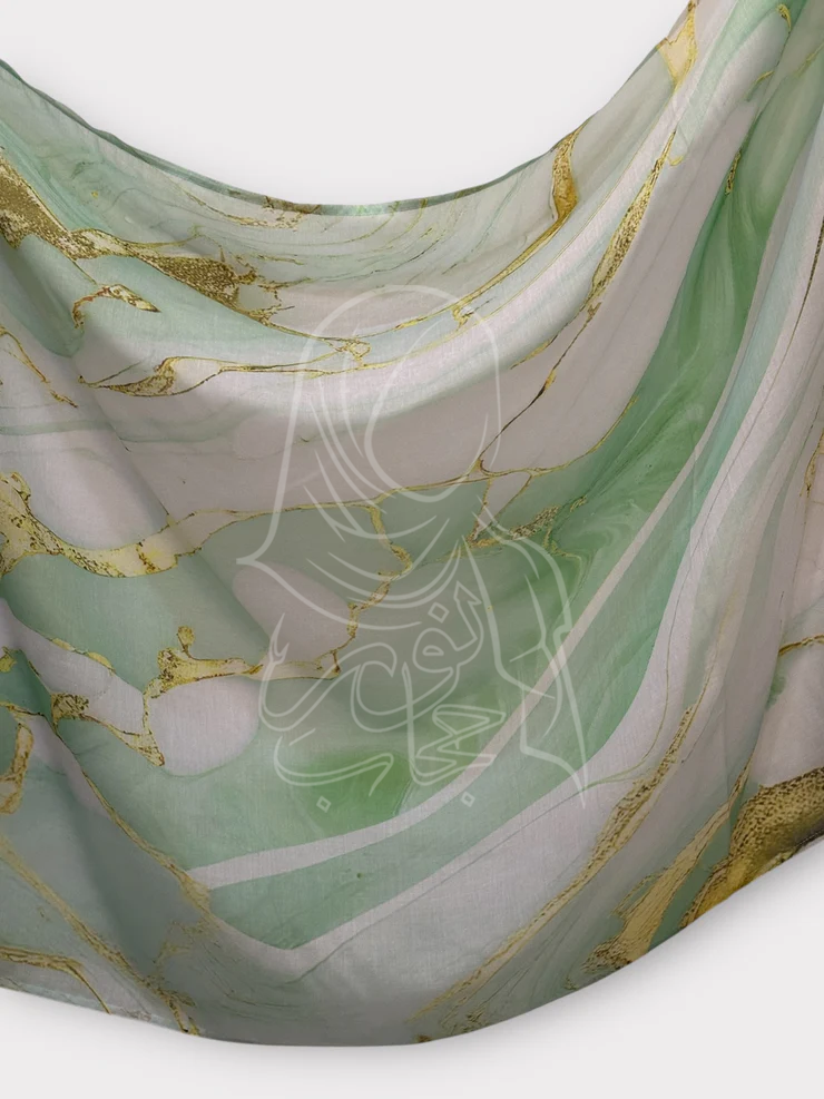 Printed Modal Rayon - Mint Serenade
