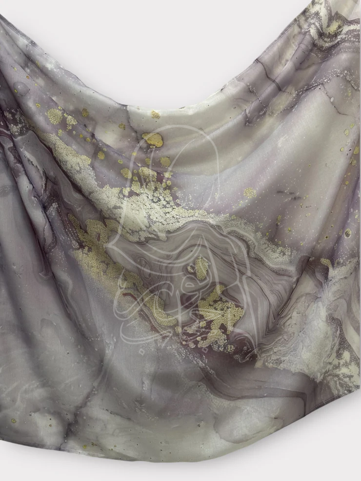 Printed Modal Rayon - Lilac Silence