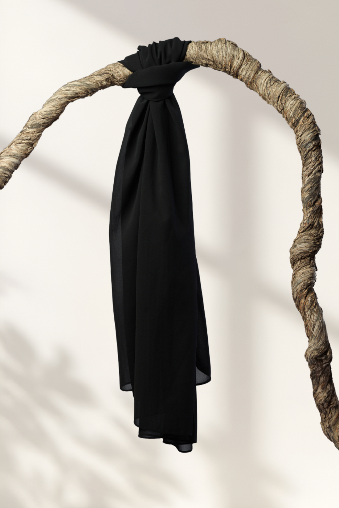 Plain Georgette - Black