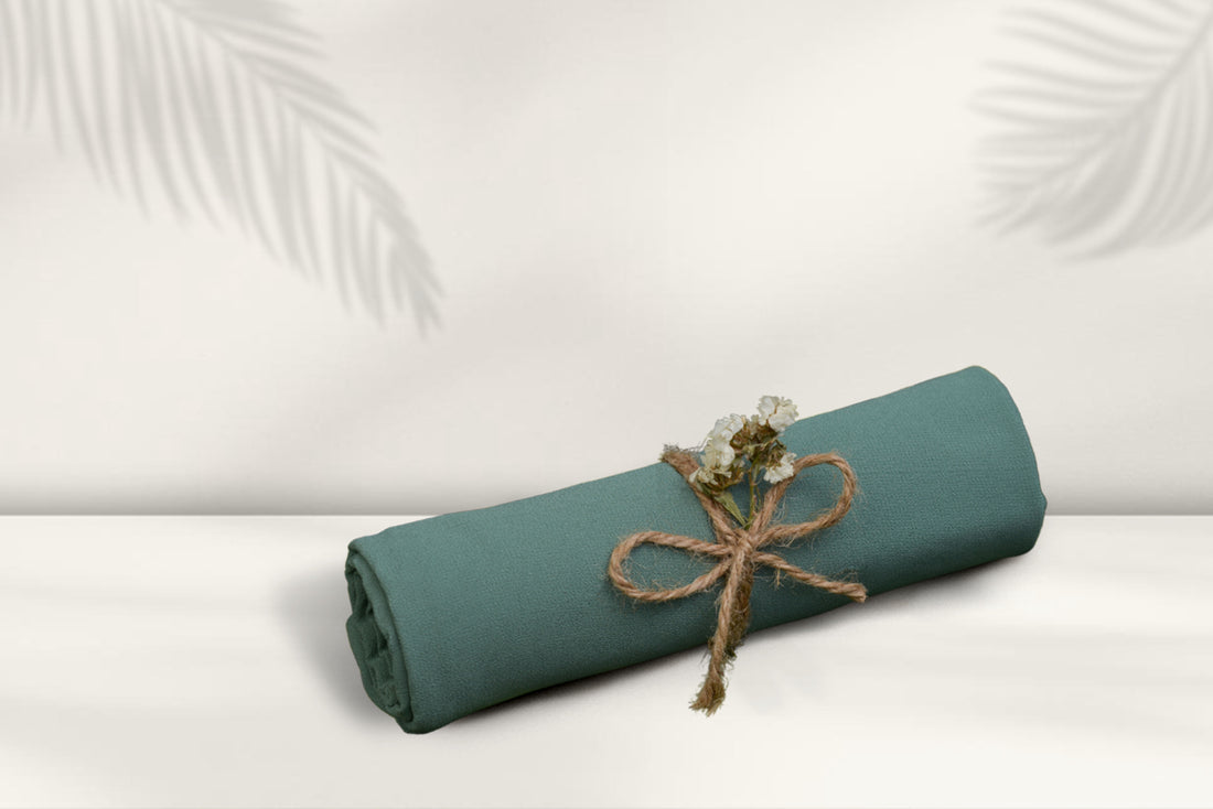 Plain Georgette - Emerald Green