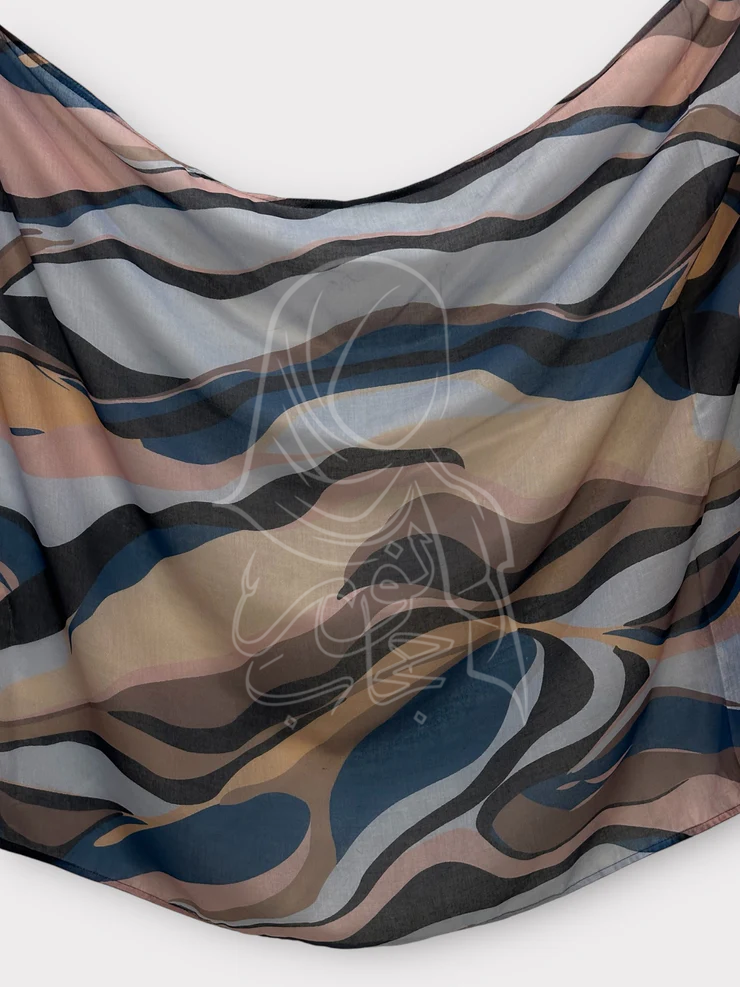 Printed Modal Rayon - Earth Meets Thought