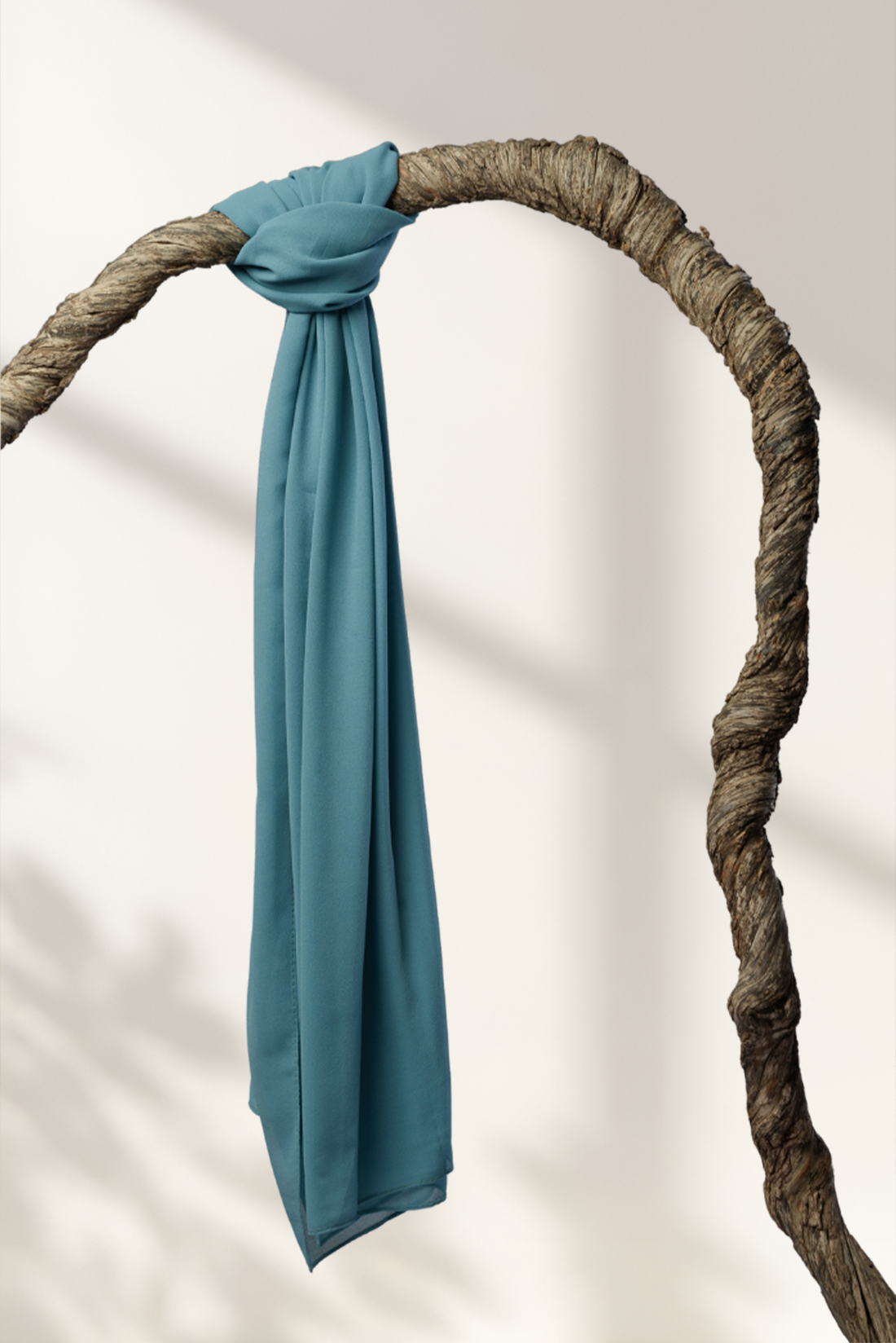 Plain Georgette - Dusty Blue