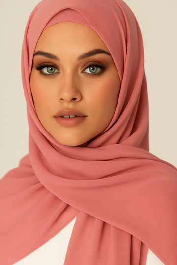 Plain Georgette - Blush
