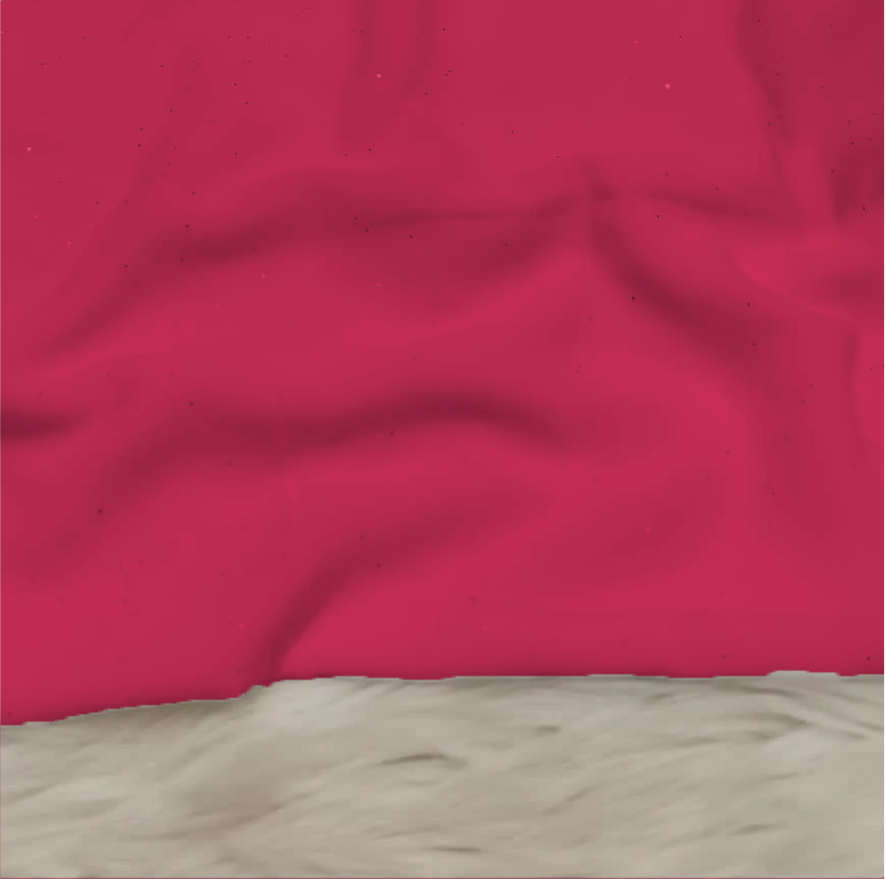 Georgette Glitter - Bright Red