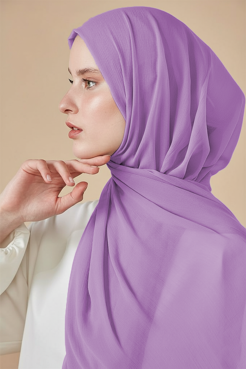 Metallic Chiffon lilac