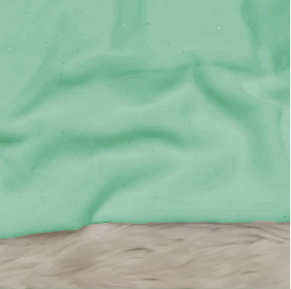 Georgette Glitter - Mint Green