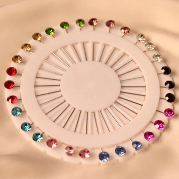 Multi Crystal Pin Wheel: CrystalBloom