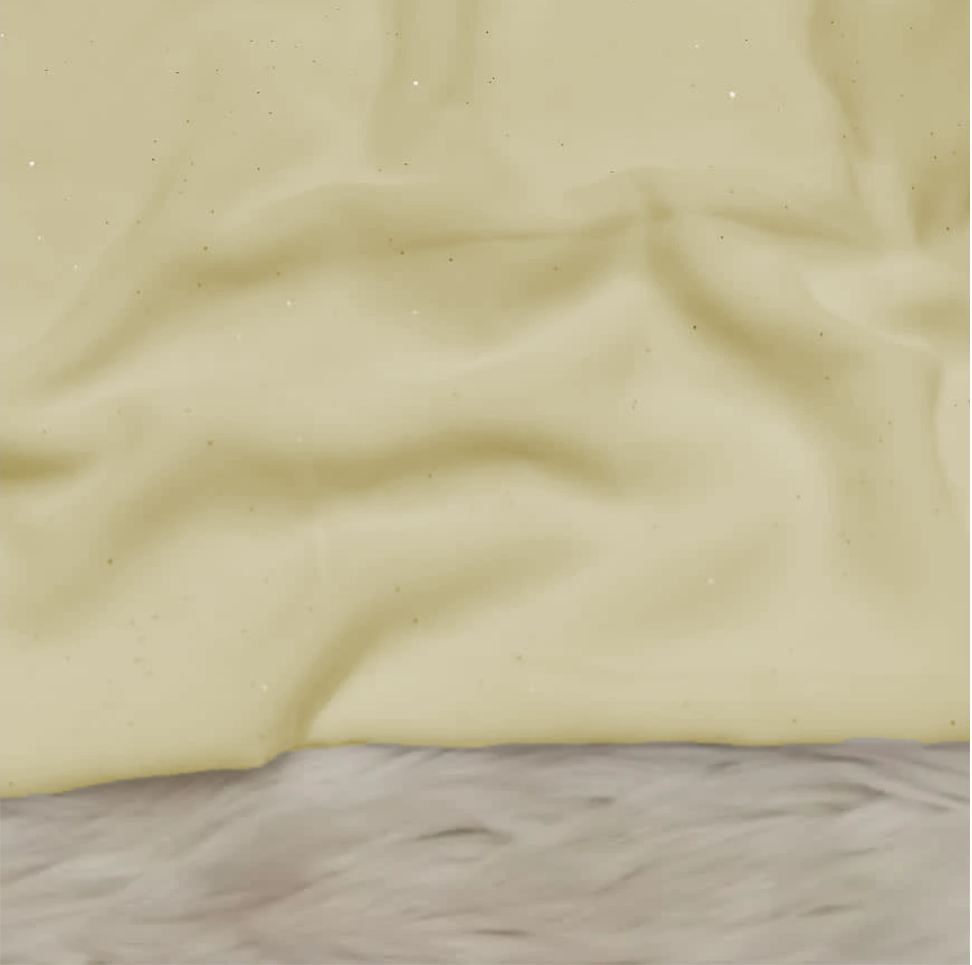 Georgette Glitter - Pale Cream Yellow