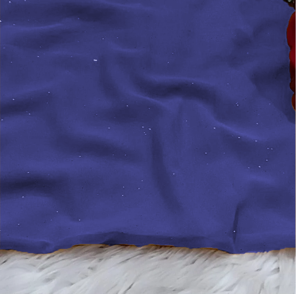 Georgette Glitter - Royal Blue
