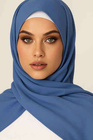 Plain Georgette - Sapphire