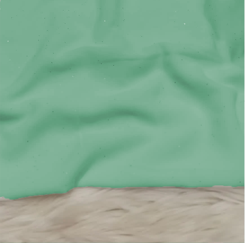 Georgette Glitter - Soft Teal