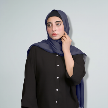 Turkish Self Lawn Dark Blue