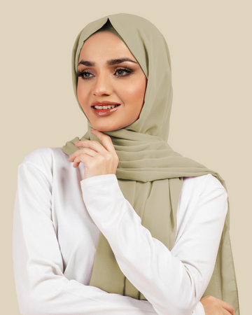 Plain Georgette - Creamy