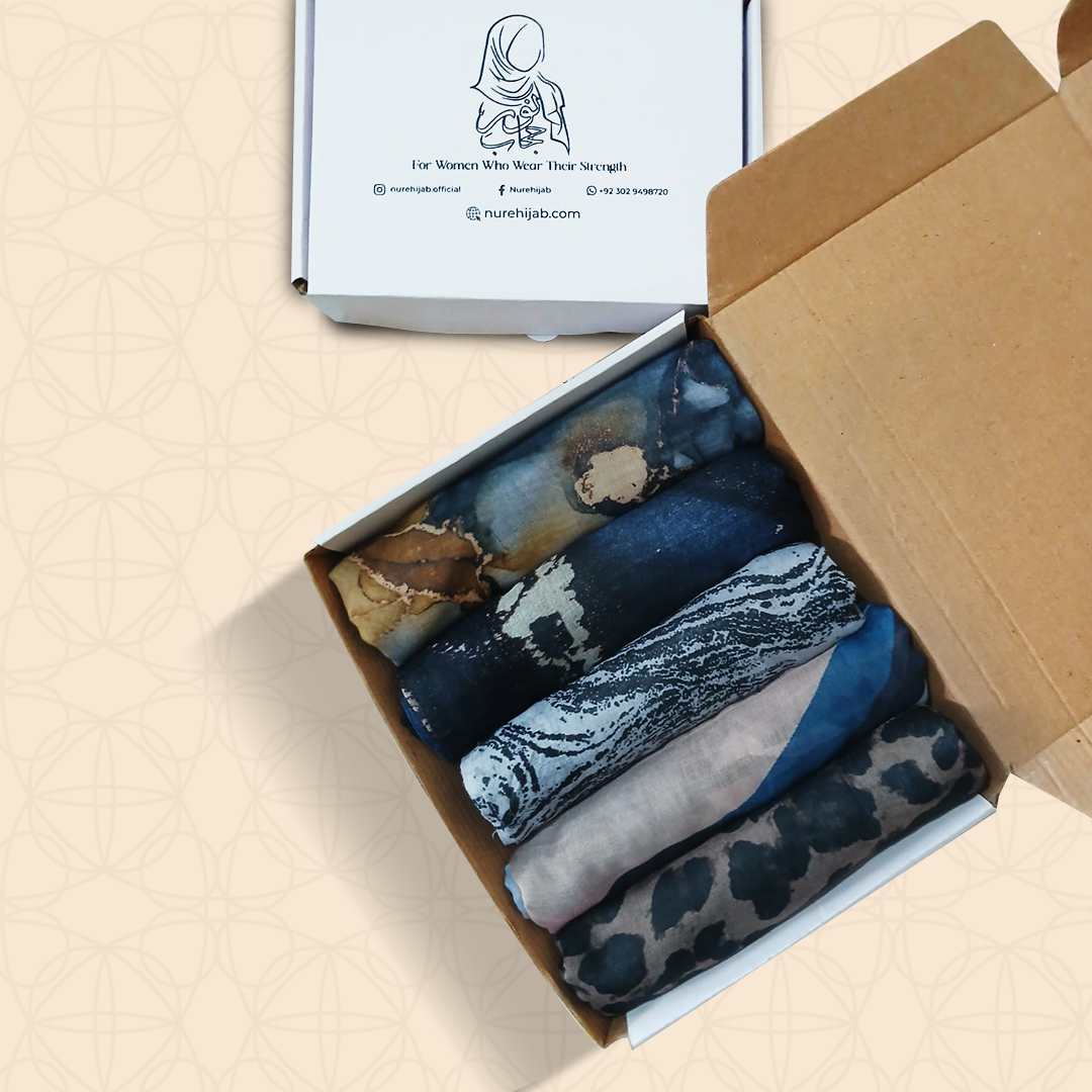 Printed Modal Rayon Custom Box Of 5